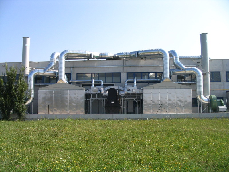 Progettazione di un impianto di depurazione dell'aria da solventi